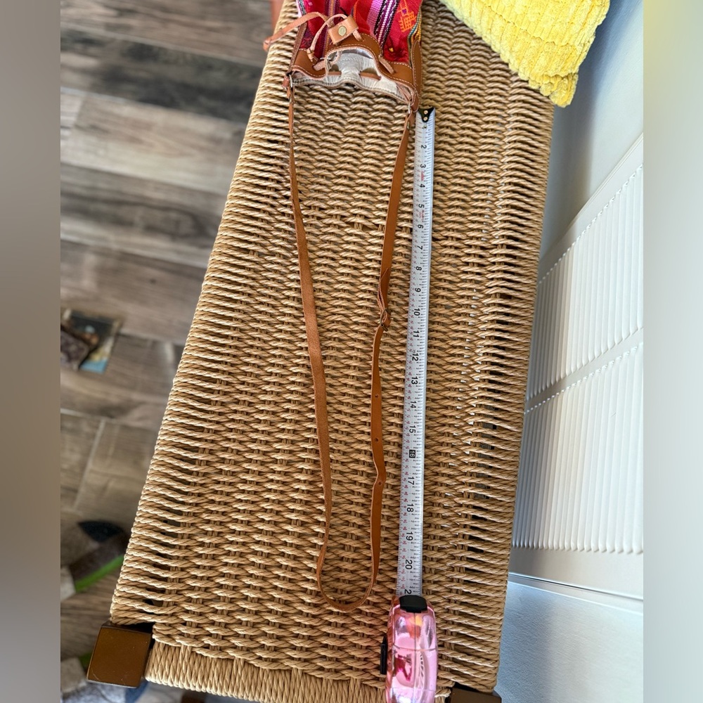 Stylish Pink and Brown Women's Bucket Bag - Picture 5 of 9